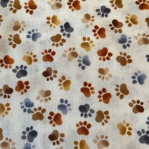 3 yds Dog Paws Fabric
